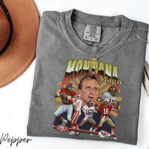 1995 Vintage Kansas city chiefs shirt montana magic tee 1979-1995 Shirt Pepper